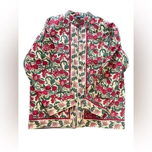 Orvis Floral Jacket - Red and Green